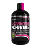 BIOTECH USA Течен Л-Карнитин + Хром 1050 мг/150 мкг - 500 мл, 33 дози / Liquid L-Carnitine 70000 + Chrome