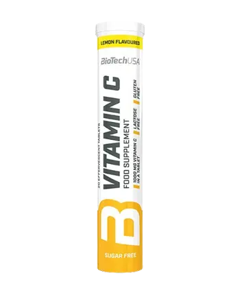 BIOTECH USA Vitamin C / 20 Effervescent tablets Витамин C на Ефервесцентни Таблетки - 20 таблетки, 20 дози