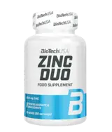 BIOTECH USA Zinc Duo 25 мг Цинк Глюконат и Цинк Бисглицинат - 60 таблетки, 60 дози
