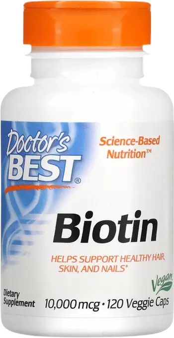 Doctor's Best Biotin 10000 mcg За здрава коса, кожа и нокти