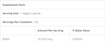 Doctor's Best Biotin 10000 mcg За здрава коса, кожа и нокти