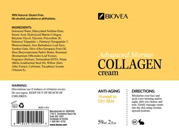 BIOVEA Advanced Marine Collagen Cream Крем за Кожа с Морски Колаген - 59 мл