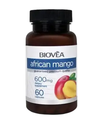 BIOVEA African Mango 600 мг Екстракт от Манго - 60 капсули, 30 дози
