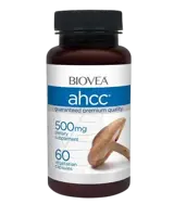BIOVEA AHCC 500 мг Mushroom Immunity Formula Комплекс от 14 Гъби - 60 капсули, 30 дози
