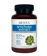 BIOVEA Artichoke Extract 600 мг Екстракт от Листа на Артишок - 90 капсули, 45 дози