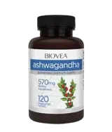 BIOVEA Ashwagandha 570 мг Ашваганда - 120 таблетки, 120 дози