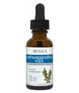 BIOVEA Ashwagandha Root Liquid Drops Течен Екстракт от Ашваганда - 30 мл, 30 дози