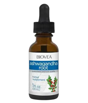 BIOVEA Ashwagandha Root Liquid Drops Течен Екстракт от Ашваганда - 30 мл, 30 дози