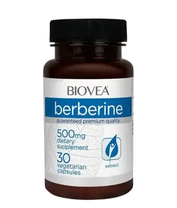 BIOVEA Berberine 500 мг Барберин - 30 капсули, 30 дози