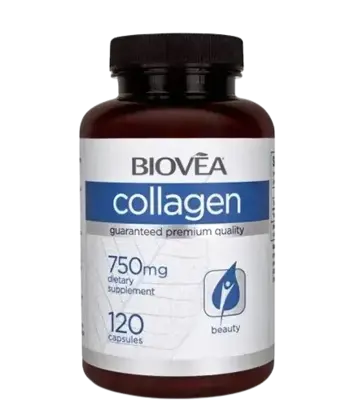 BIOVEA Collagen 750 мг Колаген - 120 капсули, 60 дози
