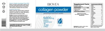 BIOVEA Collagen Peptides Powder Хидролизиран Колаген на Прах - 198 грама, 30 дози
