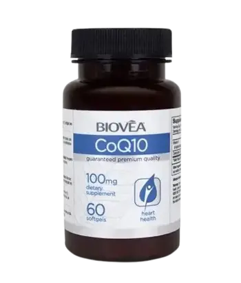BIOVEA CoQ10 100 мг Коензим CoQ10 - 60 капсули, 60 дози