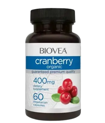 BIOVEA Cranberry Organic Червена Боровинка - 60 капсули, 60 дози