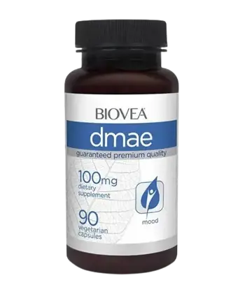 BIOVEA DMAE 100 мг DMAE (Миметиламиноетанол) - 90 капсули, 90 дози