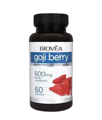 BIOVEA Goji Berry 600 мг Екстракт от Годжи Бери - 60 капсули, 30 дози