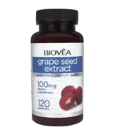 BIOVEA Grape Seed Extract 100 мг Органично Масло от Гроздови Семки - 120 капсули, 60 дози
