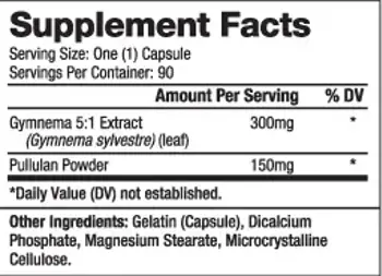 BIOVEA Gymnema Sylvestre 300 мг Екстракт от Гимнема - 90 капсули, 45 дози