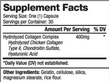 BIOVEA Hyaluronic Acid 40 мг Хиалуронова Киселина - 30 капсули, 30 дози