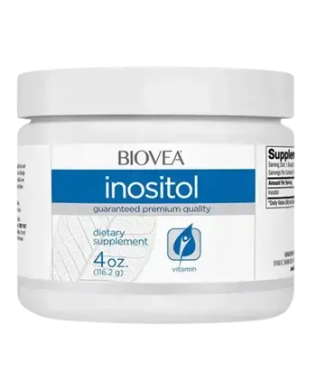 BIOVEA Inositol 600 мг Инозитол на Прах - 116 грама, 189 дози