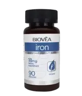 BIOVEA Iron 18 мг Желязо - 90 капсули, 90 дози