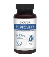 BIOVEA L-Tyrosine 500 мг L-Тирозин - 100 капсули, 50 дози
