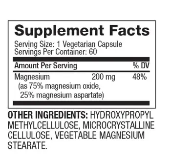 BIOVEA Magnesium 400 мг Магнезий - 60 капсули, 30 дози