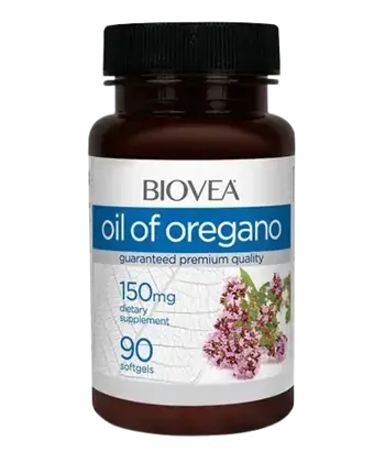 BIOVEA Oil Of Oregano 150 мг Масло от Риган - 90 гел капсули, 90 дози