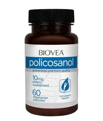 BIOVEA Policosanol 10 мг Поликозанол - 60 гел капсули, 60 дози