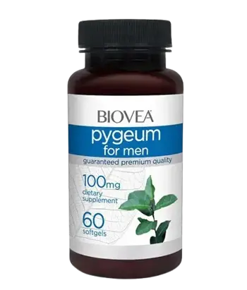 BIOVEA Pygeum 100 мг Пигеумна - 60 гел капсули, 60 дози