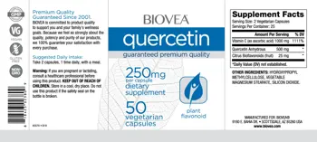 BIOVEA Quercetin Кверцетин - 50 капсули, 25 дози