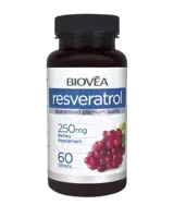 BIOVEA Resveratrol 250 мг Ресвератрол - 60 таблетки, 60 дози