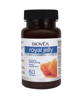 BIOVEA Royal Jelly 500 мг Пчелно Млечице - 60 гел капсули, 60 дози