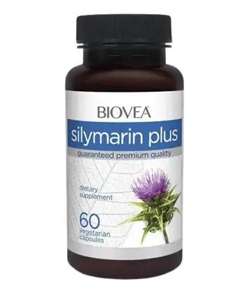 BIOVEA Silymarin Plus Eкстракт от Mагарешки Bодил - 60 капсули, 30 дози