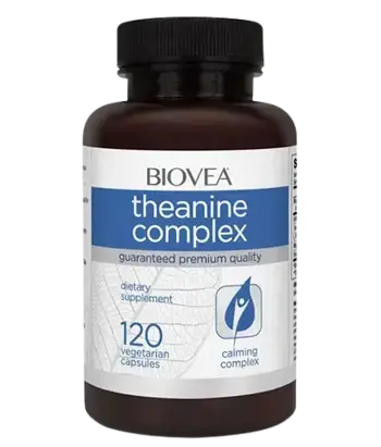 BIOVEA Theanine Complex Теанин Комплекс - 120 капсули, 30 дози