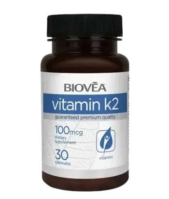 BIOVEA Vitamin K2 100 мкг Витамин К2 - 30 капсули, 30 дози