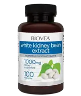 BIOVEA White Kidney Bean Extract 1000 мг Екстракт от Бял Боб - 100 капсули, 50 дози
