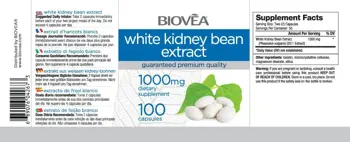 BIOVEA White Kidney Bean Extract 1000 мг Екстракт от Бял Боб - 100 капсули, 50 дози