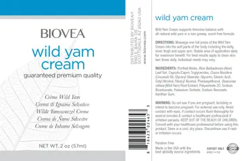 BIOVEA Wild Yam Cream Крем от Див Ям - 57 мл