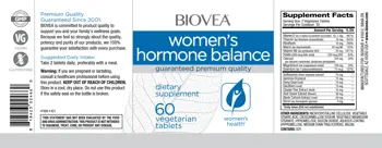BIOVEA Women`s Hormone Balance Хормонален Баланс за Жени - 60 таблетки, 30 дози