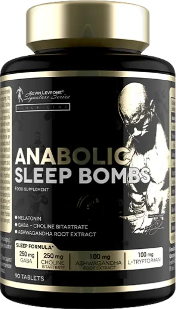 Kevin Levrone Black Line Anabolic Sleep Bombs Формула в Подкрепа на Съня - 90 таблетки, 90 дози
