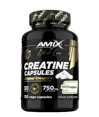 Amix Black Line Creatine Creapure 750 mg Креатин Монохидрат - 120 веге капсули