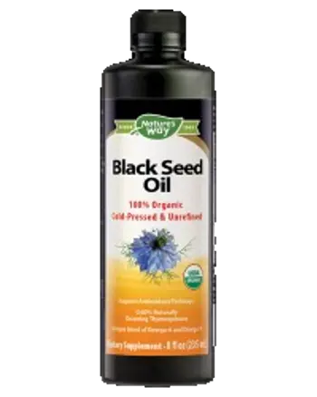 Nature's Way Black Seed Oil 100% Organic Cold-Pressed & Unrefined Масло от черен кимион 235 мл