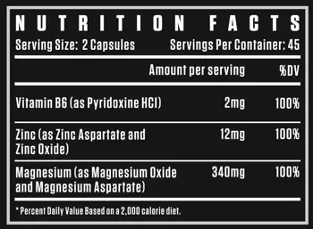 Dexter Jackson Black Series Zinc & Magnesium Supreme - ZMA 90 веге капсули