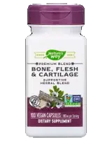 Nature's Way Bone, Flesh & Cartilage 480 mg Подкрепа за кости, мускули и хрущяли х 100 капсули