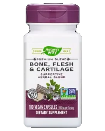 Nature's Way Bone, Flesh & Cartilage 480 mg Подкрепа за кости, мускули и хрущяли х 100 капсули