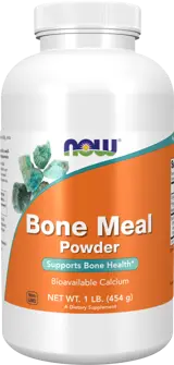 NOW Foods Bone Meal Powder Excellent Calcium Source Формула с Калций и Фосфор на Прах - 454 грама, 162 дози