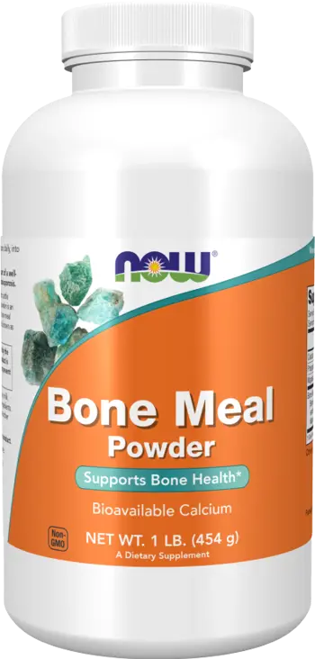 NOW Foods Bone Meal Powder Excellent Calcium Source Формула с Калций и Фосфор на Прах - 454 грама, 162 дози
