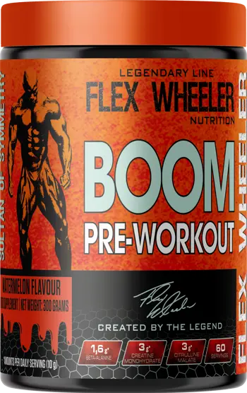 Flex Wheeler Signature Series BOOM Pre-Workout Formula Азотен Бустър - 300 грама, 60 дози
