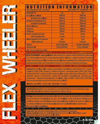 Flex Wheeler Signature Series BOOM Pre-Workout Formula Азотен Бустър - 300 грама, 60 дози