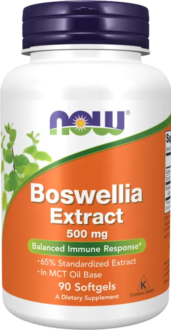 NOW Foods Boswellia Extract 500 мг Босвелия Екстракт - 90 гел капсули, 90 дози